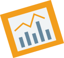 Icon of a statistics chart